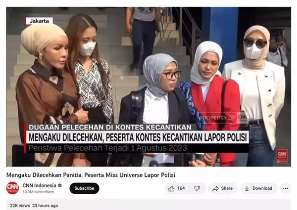bê bối quấy rối tình dục ở Hoa hậu Hoàn vũ Indonesia